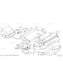 350z Z33 Nissan OEM Rear bumper reinforcement bar