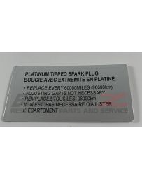 300zx Z32 Blaster Z Platinum Tipped Spark Plug Decal