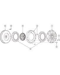 NISMO CENTER PLATE SET FOR SUPER COPPER MIX CLUTCH FOR MULITPLE FITTING 30125-RSC01