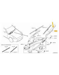 370z Z34 Nissan OEM Front Windshield Wiper LH