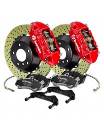 R32 Brembo GT Series Cross Drilled 2-Piece Rotor Front Big Brake Kit