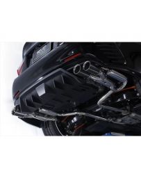 AimGain Pure VIP Sport Carbon Shot Loop Muffler S/S + Carbon Tips Lexus RC350 300h F-Sport Zenki 2015-2018