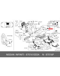 370z Z34 Nissan OEM Seat Switch Assembly - RH