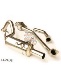 Kameari Drag Cannonball Muffler Exhaust System Stainless Steel - Celica TA22