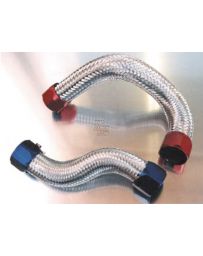 Kameari Stainless Mesh Radiator Lower Hose & Band Set Red - S30 L20 L20E