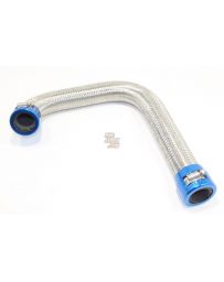 Kameari Stainless Mesh Radiator Upper Hose & Band Set - Blue