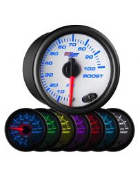 GlowShift White 7 Color 100 PSI Boost Gauge