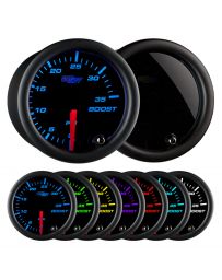 GlowShift Tinted 7 Color 35 PSI Boost Gauge