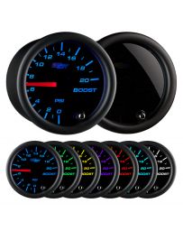 GlowShift Tinted 7 Color 20 PSI Boost Gauge