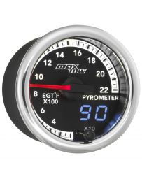 GlowShift MaxTow Match 2200 F Exhaust Gas Temperature Gauge for 4th Gen Cummins