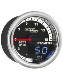 GlowShift MaxTow Match 1500 F Pyrometer EGT Gauge for 4th Gen Cummins