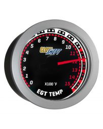 GlowShift White & Blue MaxTow 1500° F Pyrometer EGT Gauge