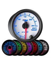 GlowShift White 7 Color 2400° F Exhaust Gas Temperature Gauge