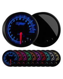 GlowShift Elite 10 Color 1500° F Pyrometer EGT Gauge