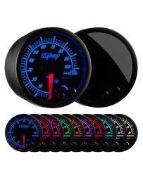 GlowShift Elite 10 Color Oil Pressure Gauge