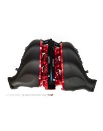 AMS Performance 2009+ Nissan GT-R Alpha Carbon Fiber/Billet Intake Manifold w/Std Fuel Rail - Red