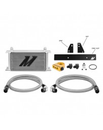 370z Mishimoto Silver Aluminum Oil Cooler Kit with Thermostatic