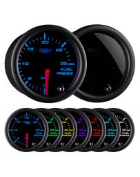 GlowShift Tinted 7 Color 30 PSI Fuel Pressure Gauge