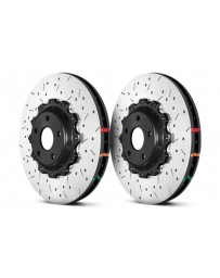 370z DBA 5000 Series Drilled/Slotted Rotor Set, 2pc 2 Piece Front Sport Model Akebono Calipers