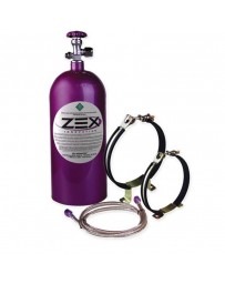 370z ZEX Nitrous Bottle Kit Maximizer - Purple, Bottle Brackets, Fittings, Braided Stainless Steel Lines