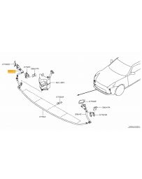 370z Z34 Nissan headlight cleaner nozzle assembly - RH