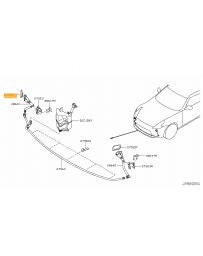 370z Z34 Nissan OEM headlight washer cover 2009-2012 - RH