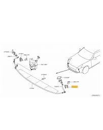 370z Nissan OEM Nismo MK2 2015-2023 Headlamp washer bracket - LH