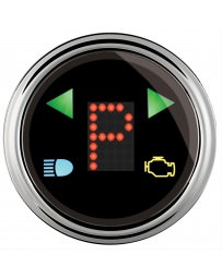 370z AutoMeter Gear Shift Indicator Gauge Chrome Domed Lens - 2 - 1/16"
