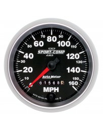 370z AutoMeter Sport-Comp II Mechanical Speedometer 160 MPH - 3 - 3/8"