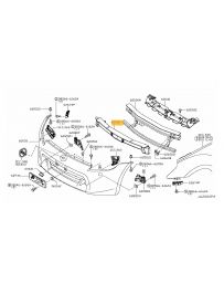 370z Z34 Nissan OEM Front Bumper Fascia Support Foam Energy Absorber - 2015+ Nismo Z34