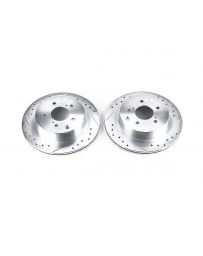 300zx Z32 Power Stop Evolution Drilled & Slotted Rotors - Pair Rear 1989-1996