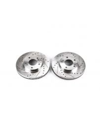 300zx Z32 Power Stop Evolution Drilled & Slotted Rotors - Pair Front 1989-1996