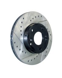 300zx Z32 Centric Disc Brake Rotor STOPTECH SELECT SPORT CROSS-DRILLED & SLOTTED Front Right