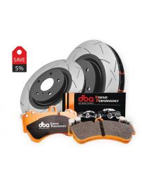 Nissan 370z Rear Brake Kit - 4000 Series T3 Slotted & Xtreme Performance Brake Pads