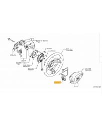 370z NISMO MK2 Nissan OEM RHD Steering Wheel Controls - Dark Grey