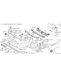 370z Z34 Nissan OEM Front Bumper Protector Lower Left Nismo 2009/06 - 2012/06