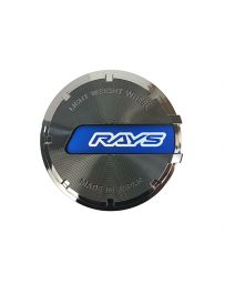 RAYS GramLights 57CR, 57DR, 57Xtreme Centre Cap – Black Chrome & Blue