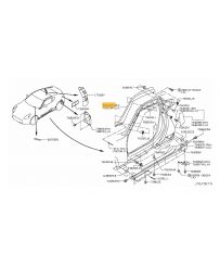 370z Z34 Nissan OEM Front Pillar Exterior Finisher RH - K23