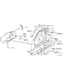 370z Z34 Nissan OEM Front Pillar Exterior Finisher RH - K51