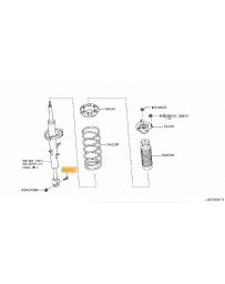 350z Z33 R35 GT-R Nissan OEM Front Shock Absorber Bolt