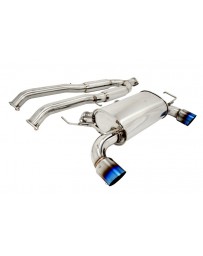 370z Megan Racing OE-RS Exhaust System with Blue Ti-Tips