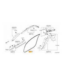 350z Z33 Nissan OEM Coupe Inner Door Weatherstrip Moulding LH