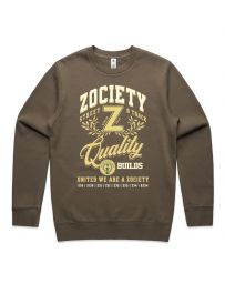 ZOCIETY QUALITY BUILDS CREWNECK - Brown