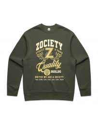 ZOCIETY QUALITY BUILDS CREWNECK - Green