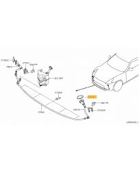 370z Z34 Nissan OEM headlight washer cover 2009-2012 - LH