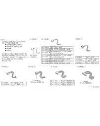 S13 Nissan OEM JDM Front Turn Signal Pigtail Harness - Nissan 180SX Type X - LF