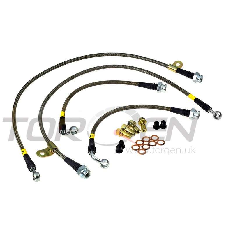 370z Stoptech Stainless Steel Brake Lines Front and Rear