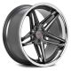 FERRADA CM1 Matte Graphite with Chrome Lip (20" x 11", +50 Offset, 5x114.3 Bolt Pattern, 73.1mm Hub)