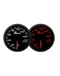 R35 GT-R Sgear Imperial Electronic Fuel Pressure Gauge, PSI - Red LED 52mm