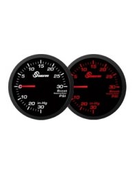 370z Sgear Imperial Electronic Boost Gauge, 30 PSI - Red LED 52mm